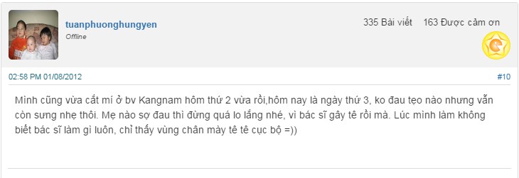 nâng chân mày có đau không 1