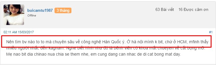phẫu thuật cắt bọng mắt ở đâu